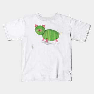 Watermelon piggy Kids T-Shirt